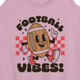 thumbnail image 3 of Instant Message - Football Vibes - Women's Racerback Tank Top, 3 of 6