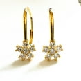 thumbnail image 5 of Amy and Annette Lever Back Earrings with Crystals in 18K Gold Plated, 5 of 5