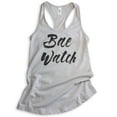 thumbnail image 1 of Bae Watch Tank Top, Ladies Racerback Tank Top, Beach Tank, Vacation Tank, Vacay Tank, Bae Tank, Pun Tank, Silver Gray, Large, 1 of 3