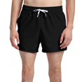 thumbnail image 4 of Birdeem Mens Casual Solid Color Casual Drawstring Pockets Elastic Sports Shorts, 4 of 9