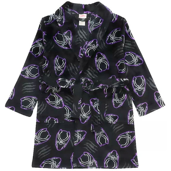 Avengers Black Panther Boys Robe, Sizes 4-10