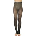 thumbnail image 4 of ToBeInStyle Women's Bella Royal Fashion Fishnet Stirrup Footless Tights - Black, 4 of 6