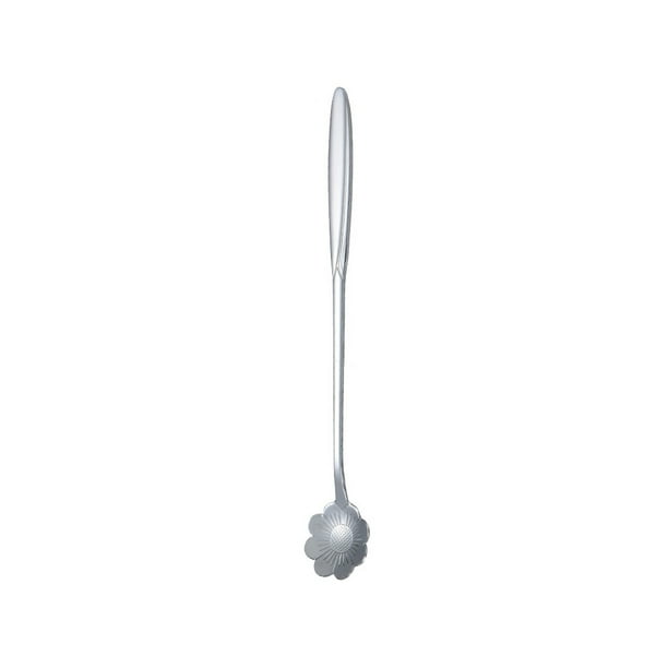 Inteprter Cuchara agitadora de acero inoxidable, cucharas para palitos de vino, barman, Bar, Club, herramienta para bebidas, accesorio para bebidas, para Mostrada Flor Natural Larga Inteprter HA070848-09