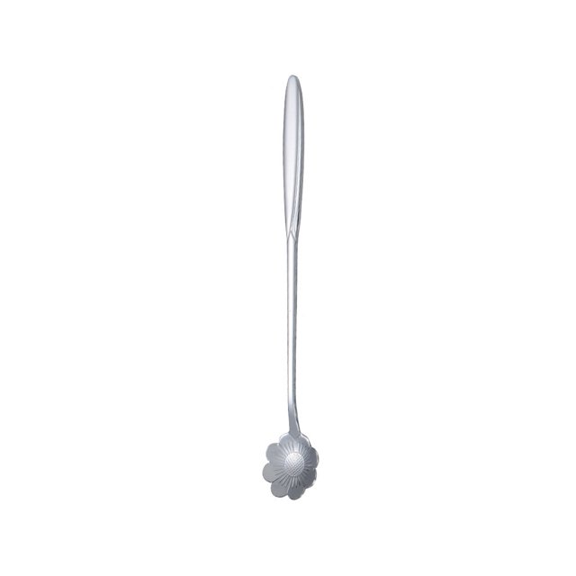 Inteprter Cuchara agitadora de acero inoxidable, cucharas para palitos de vino, barman, Bar, Club, herramienta para bebidas, accesorio para bebidas, para Mostrada Flor Natural Larga Inteprter HA070848-09