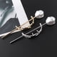 thumbnail image 4 of 2x Mujeres Hair Cuff Bun Cage Hair Bun Holder Hair Stick Pin Grande Oro Plata Soledad Pinza para el pelo con cola de caballo, 4 of 8