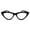 Black, variant on 2SeeLife Premium Cat Eye TR-90 Reading Glasses for Women – Narrow–Medium Fit, Sturdy Frame, Spring Hinges, Stylish Readers, Brown Tortoise, +1.75