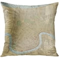 thumbnail image 4 of ECZJNT Set of 4 Pillow Cases World Vintage Earth Globe Map Old Livingroom New Orleans Louisiana Throw Pillowcase Cover Cushion Case Home Decor 18x18 inch, 4 of 5