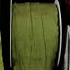 Green Heat Treated Cut Edge Pleated Tulle Craft Ribbon 2 3/8" x 11 yards