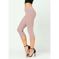 thumbnail image 3 of Conceited Women's Ava Stretch Soft High Waist Capri Jeggings for Women - Denim Leggings, 3 of 6