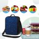 thumbnail image 4 of Disketp Sparkling Blue Glitter Bolsa Térmica Estampada para Almuerzo, Lonchera para Hombres y Mujeres Adultos, 4 of 7