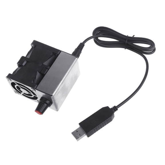 USB Blower Fan 2Motors Blower High Power Great for Metal Smelting Outdoor Cooking, Camping BBQ Fan