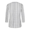thumbnail image 6 of Ounisa Shirts for Women 3/4 Sleeve Plus Size Tops Loose Crew Neck T Shirts Casual Short Tight Elastic Summer Printed Tops, 6 of 7