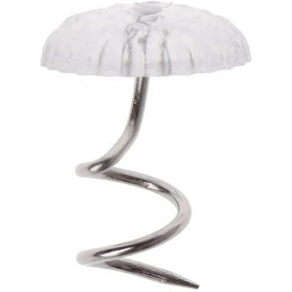 50 Pcs Upholstery Twist Pins Clear Heads Bed Skirt Pins for Slipcovers and Bedskirts