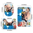 thumbnail image 3 of Jefe Bebé 3 Juego de 3 alfombras de baño de coral fleece: tapete de baño + alfombra de inodoro en forma de U + funda de tapa de inodoro en forma de O, 3 of 6