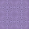 thumbnail image 1 of Ahgly Company Machine Washable Indoor Square Transitional Bright Lilac Purple Area Rugs, 8' Square, 1 of 7