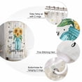 thumbnail image 3 of You Are My Sunshine Shower Curtain, 48" x 72", Vintage Sunflower Bee Farm Waterproof Bathroom Curtain Washable Shower Curtain Set with 12 Hooks, 3 of 6