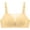 Light Yellow, variant on Alun Women's Wireless Push up Bras Floral Lace Splicing Design Seamless T Shirt Bra Comfort Light Support Thin Padded Full Coverage Everyday Wear Bralettes Red 46