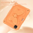 thumbnail image 2 of FJLBDE Case for iPad Pro 11 (M4) 2024 with Butterfly Stand, Shockproof Protective Tablet Cover with Shoulder Strap for Kids Girls, Orange, 2 of 7