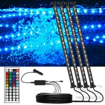 72 LED Car Interior Strips Light LED Ambient Lights Decoration Remote APP Control Atmosphere Interior Strip Lamps