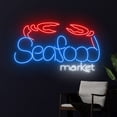 thumbnail image 3 of Handmadetneonsign Seafood Crab Neon Sign, Crab Neon Light, Crab Seafood Led Sign, Crab Led Light, 3 of 5