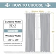 thumbnail image 5 of ChrisDowa Grommet Blackout Curtains for Bedroom and Living Room - 2 Panels Set Thermal Insulated Room Darkening Curtains (Dark Grey, 42 x 63 Inch), 5 of 10