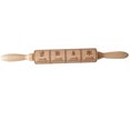 thumbnail image 1 of serony Christmas Embossing Rolling Pin Baking Cookies Biscuit Fondant Christmas Embossing Rolling Pin Cake Dough Engraved Roller, 1 of 7