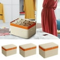 thumbnail image 1 of Grandes bolsas de almacenamiento para ropa y mantas - Organizador de telas no tejidas resistentes con asas y cremallera - Pack de 4, 1 of 9