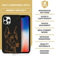thumbnail image 7 of Case Yard Wooden Case for iPhone-11-Pro Soft TPU Silicone cover Slim Fit Shockproof Wood Protective Phone Cover for Girls Boys Men and Women Supports Wireless Charging Doberman Design, 7 of 7