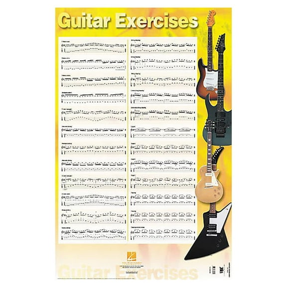 Hal Leonard Guitar Exercises Poster 22" x 34"
