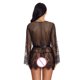 thumbnail image 5 of Gibobby Conjunto de lencería Sexy Conjunto de lencería de Encaje para Mujer con Cinturones de Liguero, Sujetador y Bragas, sostén y Tanga(Negro, M), 5 of 5