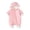 Pink, variant on Baby Boys Girls Snowsuit Winter Clothes Hooded Jumpsuit Romper Infant Fleece Lined Warm Coat Outwear(Gray,9-12 Months)