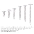 thumbnail image 2 of 210 Stainless Steel Round Head Self-Drilling Screws with Clear Storage Case, 2 of 3