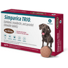 Simparica Trio Chewable Tablet for Dogs, 88.1-132lbs (Brown Box), 6 Chewable Tablets (6 mos. Supply)