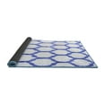 thumbnail image 2 of Ahgly Company Indoor Square Trellis Blue Contemporary Area Rugs, 4' Square, 2 of 4