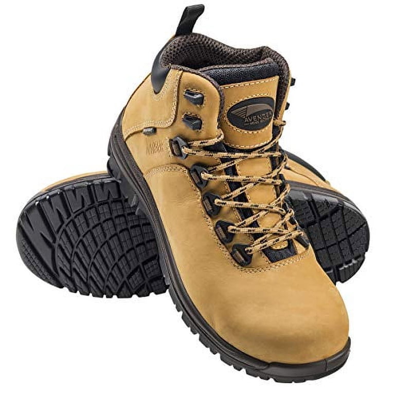 Avenger Mens Breaker Comp Toe Boot Waterproof 10.5 M Avenger Mens Black Leather Comp Toe 7282 Breaker 6in Work  main image 2