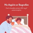 thumbnail image 3 of Healthy Living Children's Pain Reliever & Fever Reducer Acetaminophen Chewable Tablets, Bubblegum, 48 Count, 3 of 7