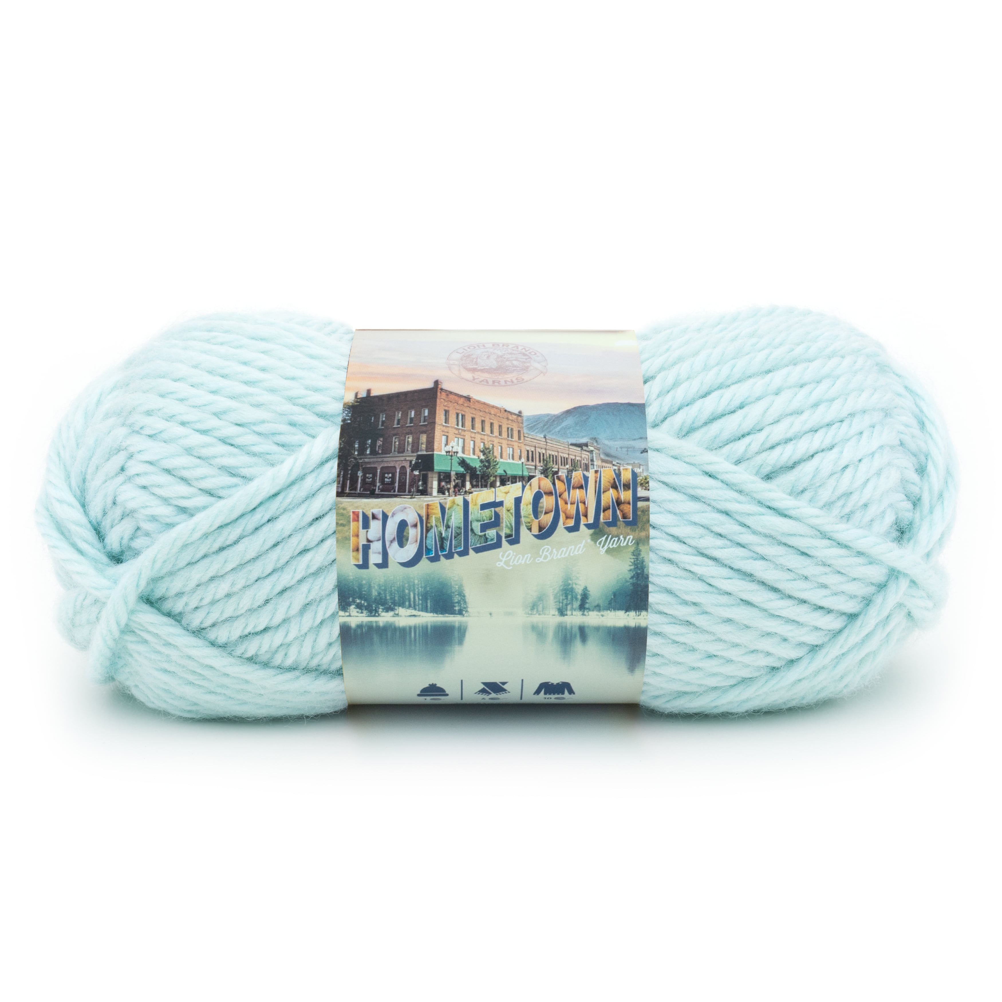 Lion Brand Super Bulky Acrylic Rayon Louisville Julep Yarn, 81 yd