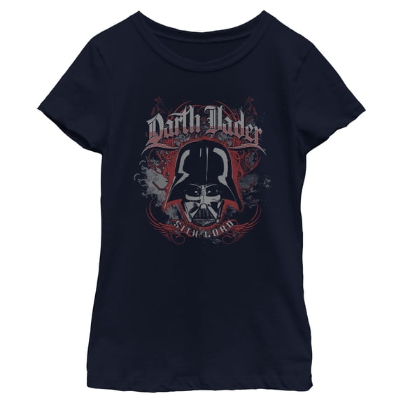 Girls Star Wars Sith Lord Darth Vader Face T Shirt