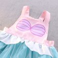 thumbnail image 7 of ATAIKU 1-4T Mermaid Princess Dress Up Aprons Dress for Toddler Baby Girls, Kids Waterproof Mess Play Clothes Halloween Gift, 7 of 7