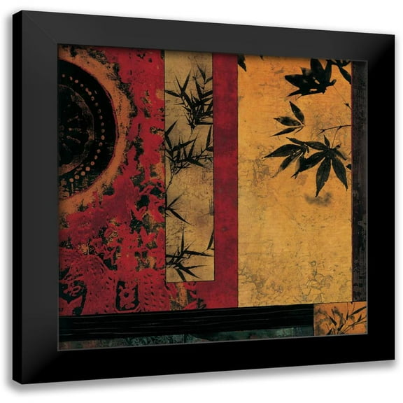 Donovan, Chris 12x12 Black Modern Framed Museum Art Print Titled - Sun Salutation II