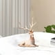 thumbnail image 5 of Adorno de reno de lujo, escultura de alce, decoración coleccionable de ciervo para dormitorio. rosa mintiendo, 5 of 6