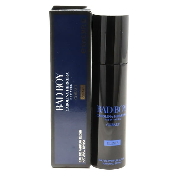 Bad Boy Cobalt Elixir by Carolina Herrera Eau De Parfum 0.34oz Spray New With Box
