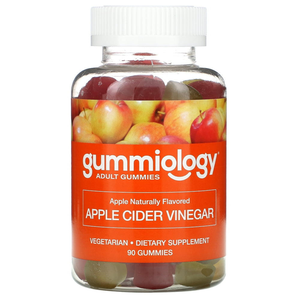 Gummiology Adult Apple Cider Vinegar Gummies Natural Apple Flavor 90