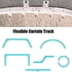 thumbnail image 3 of Cortina de techo flexible curvada con riel de cortina flexible para techo de 1 a 5 metros, 3 of 5