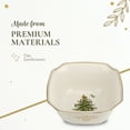 thumbnail image 4 of Spode Christmas Tree Gold 10" Square Bowl, 100 fl oz - Decorative Holiday Serveware with 22K Gold Accents, Elegant Stoneware for Christmas Table, Serving Salads & Vegetables - Dishwasher Safe, 4 of 7