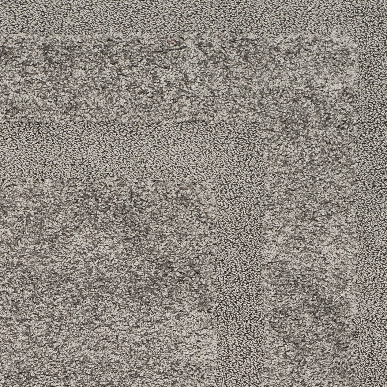 SAFAVIEH Florida Mason Bordered Shag Area Rug, Grey, 4' x 4' Square