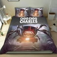 thumbnail image 1 of Choo-Choo Charles Conjunto de sábanas temático, trío de piezas, cómodo y amigable con la piel, diseño único, regalo de decoración para el hogar para familiares, amigos y fans, 90 cm * 190 cm, 1 of 6
