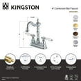 thumbnail image 6 of Kingston Brass KB1498BPL Bel-Air Two-Handle 2-Hole Deck Mount Bar Faucet in Brushed Nickel, 6 of 7