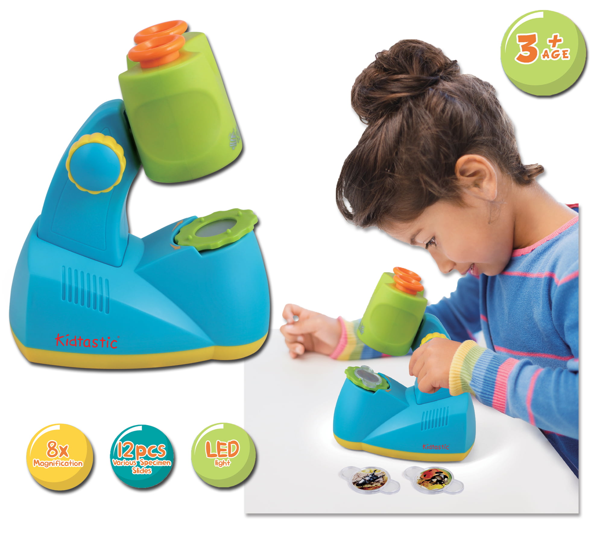 Kidtastic Microscope Science Kit for Kids - Fun Learning ...