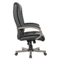thumbnail image 6 of Boss Office Products High Back Wood Finished Executive Chair, Black Upholstery/Grey Wood, 6 of 9